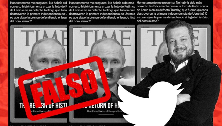 portada de Time con Putin convertido en Hitler