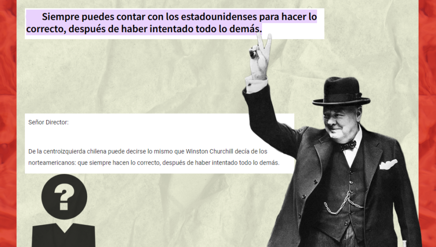 Supuesta frase de Churchill sobre los estadounidenses