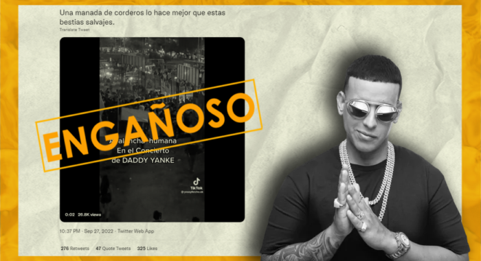 Engañoso_avalancha humana concierto Daddy Yankee