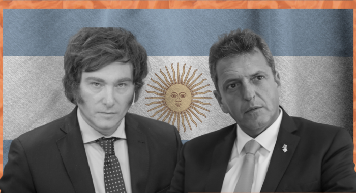 Javier Milei y Sergio Massa. Elecciones de Argentina